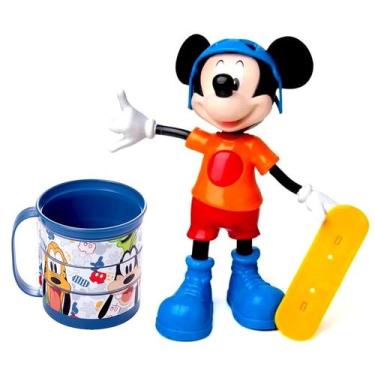 Imagem de Kit Radical Mickey Skatista que fala + Caneca Giratória Divertida Pres