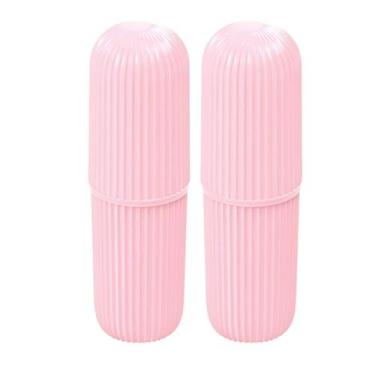 Imagem de Porta Escova Dental Case Estojo Bolsa Viagem Escola 2pçs - PLASUTIL, R