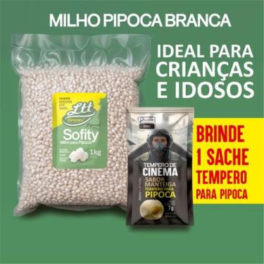Imagem de Pipoca branca milho especial 1 kilo - lttalimentos