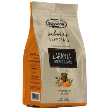 Imagem de Erva Mate Chimarrão SCHNEIDER LARANJA GENGIBRE CHÀS 500g