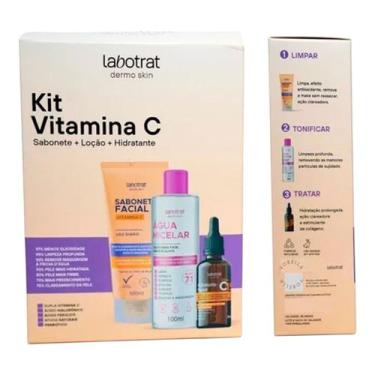 Imagem de Kit Labotrat Vitamina C - Sabonete Facial 100ml + Água micelar 100ml +