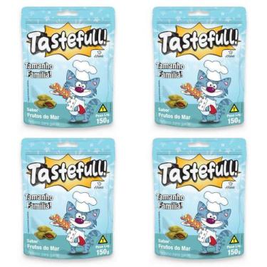 Imagem de Hana Tastefull Para Gatos Kit 4 Un Frutos Do Mar 150g