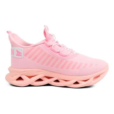 Imagem de Tênis Feminino Infantil Jaguar Casual Estilo Leve Caminhada Macio - Ol