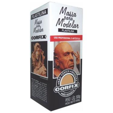 Imagem de Massa para Modelar 500gr 306 Amarelo Pele Corfix, 306, Amarelo pele