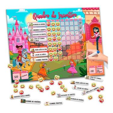 Imagem de Quadro De Rotina Infantil / Quadro De Tarefas - Planner de Parede Ince