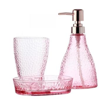 Imagem de Conjunto Banheiro 3 Peças Em Vidro Para Lavabo