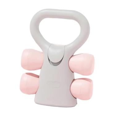 Imagem de menolana Dumbbell Kettlebell Fitness Kettlebell Multifunction Non Slip Hand Weights Ajustável Conjunto de halteres para ioga Treino de corpo inteiro, Rosa