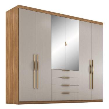 Imagem de Guarda Roupa Demobile Casal 6 Portas Giardino Amendola/nude