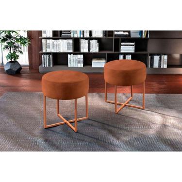 Imagem de Conjunto 2 Puff Otávio Courino Castellar Móbile Caramelo