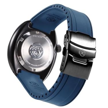 Imagem de Pulseira de relógio masculina StrapXPro (STX1A) de 22 mm com extremidade curva de borracha para relógio de mergulho automático Seiko Prospex Turtle & King Turtle SRP773, SRP775, SRP777, SPRA21, SRPE03