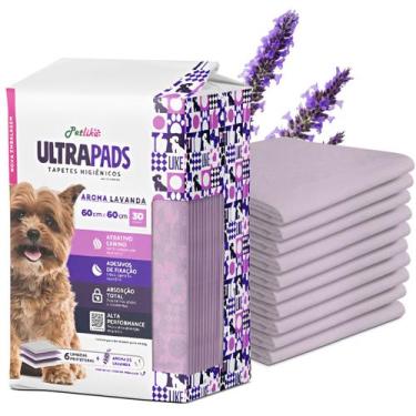 Imagem de Tapete Higienico Ultra Peds Lavanda 80x60 30 un PetLike - Pet Like