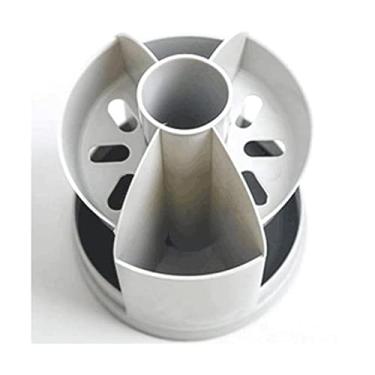 Imagem de Porta-lápis de mesa, suporte giratório de 360°, caixa de armazenamento com design de várias células, suporte de pincel de maquiagem de grande capacidade, suporte de caneta para escritório, escola