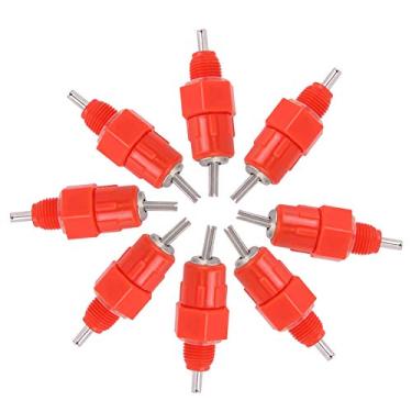 Imagem de MUNEFE 100pcs Frango Alimentador de mamilo, bebedora do mamilo de frango, mamilo automático de água para facilitar para as aves de aves desfrutarem de água mais fresca