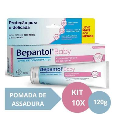 Imagem de Kit Com 10 Cremes Pomada De Assadura 120Gr Cada - Bepantol