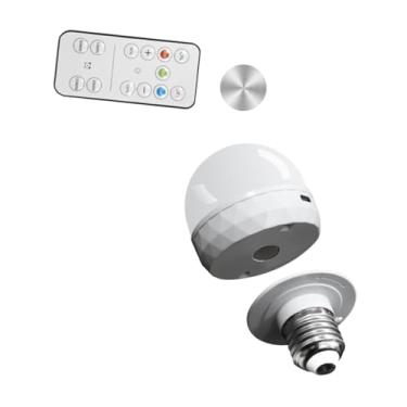 Imagem de IEUDNS Lâmpada recarregável E27 5W sem fio para arandelas e lâmpadas com timer e timer advertido para o armário de camping de fazenda KTV, 1800mah 3 Cores