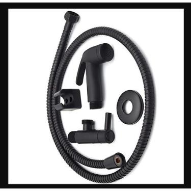 Imagem de Ducha Higiênica Banheiro Completa Luxo 1/4 Metal Cromado 1,20m Chuveir