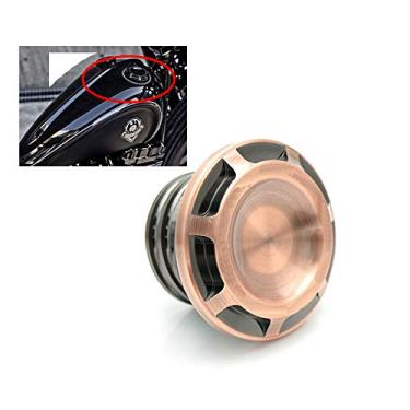 Imagem de Para Harley Sportster XL 883 1200 48 XL883 1996-2015 Tampa de tanque de combustível de metal CNC para motocicleta