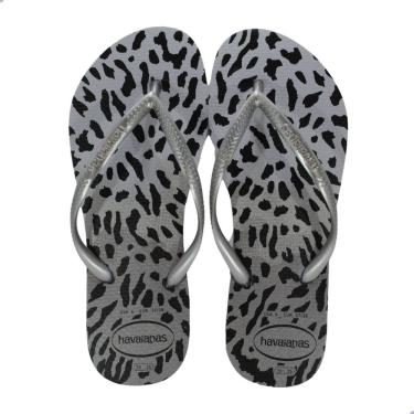 Imagem de Chinelo Feminino Havaianas Slim Animals Cinza