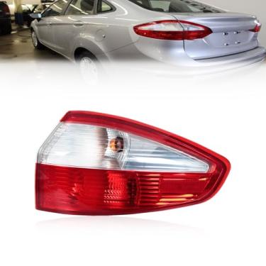 Imagem de YAENSYB Conjunto de luz traseira de para-choque traseiro para Ford Fiesta Sedan 2013-2015 Lâmpada de seta de freio direita