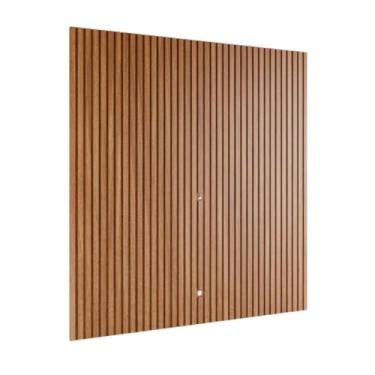 Imagem de Painel Devin Modular 140x250 Suspenso Ripado Tv 75 Polegada (Natural)