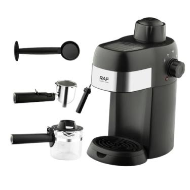 Imagem de Fenteer Mandela italiana de café Espresso e Cappuccino Machine Home Compact 800W 1-4 Chart Office com leite a vapor Frother 3,5 bar