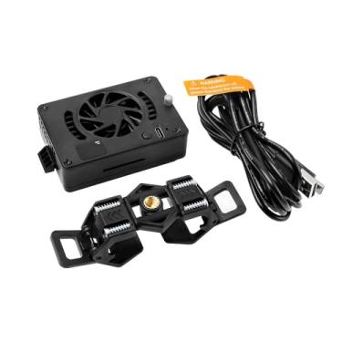 Imagem de Alvins Ventilador de refrigeração para câmera Sony A7M4 A7C ZVE A6700, Canon R6 R7 70D 90D 60D Sistema de resfriamento externo com ventilador transmissão ao vivo e gravação de vídeo
