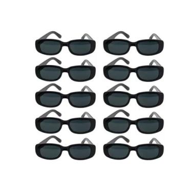 Imagem de Kit 10 Óculos Vintage Retrô Escuro Festa Balada Casamento Aniversário 