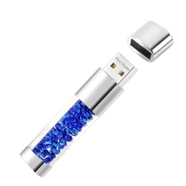 Imagem de Lindo diamante USB 2.0 Flash Drive Armazenamento de dados Memória Stick USB Pendrive Gift (32 GB, Azul escuro)