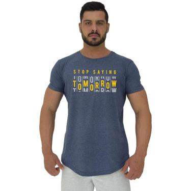Imagem de Camiseta Longline MXD Conceito Stop Saying Tomorrow Masculina-Masculino
