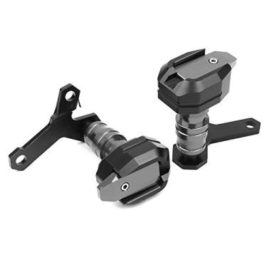 Imagem de Acc-Creativity Motocicleta CNC Alumínio Motor Crash Guard Case Frame Sliders Protector Proteção contra quedas Compatível com Yamaha XJ6 XJ-6N XJ6N 2009-2015 (Titânio)