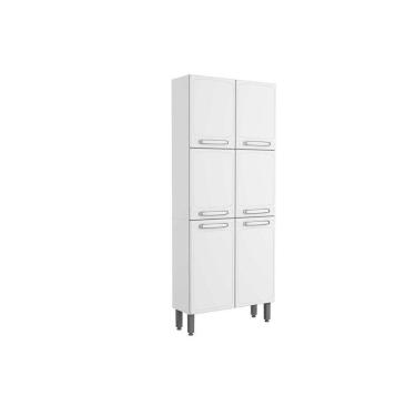 Imagem de Paneleiro De Cozinha Evidence 7038 C/ 6 Portas 80cm Branco - Bertolini