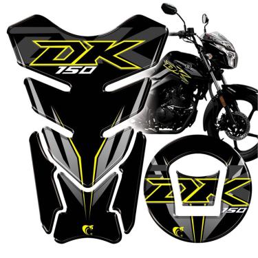 Imagem de Protetor De Tanque Adesivo Moto Haojue Dk 150 Preto Cor Preto
