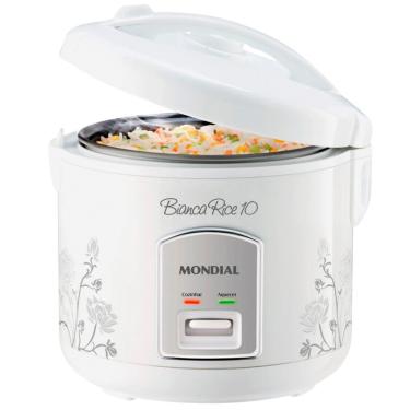 Imagem de Panela Elétrica Bianca Rice Pe10 Função Aquecer 2 Litros Mondial Branco 110v
