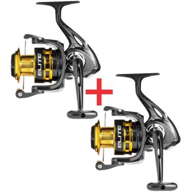 Imagem de Kit 2 Molinete Marine Sports Elite 4000 Fd 5.0:1 Gold