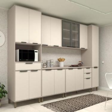 Imagem de Armário de Cozinha Completa Modulada Stylo 310cm com 6 Peças - Casa La
