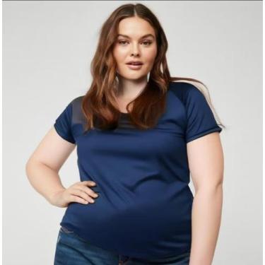 Imagem de Baby look PLUS SIZE, camiseta feminina. Uso Casual e esportivo. - Oly 
