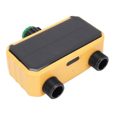 Imagem de 2 Pontos de Venda Timer de Aspersão Solar, Temporizador de água Com Atraso de Chuva, Sistemas de Rega Manual e Automático Timer de Mangueira Recarregável para Irrigação No