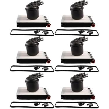 Imagem de AULDAY Elemento De Filtro Combustível Powerstroke 6 Peças Fd4625 6,7L Compatível Com Ford F250 F350 F450 F550 Super Duty Truck 2017-2021, Kit Separador Água Diesel 5 Mícrons, Substituição Fd-4625 Fd
