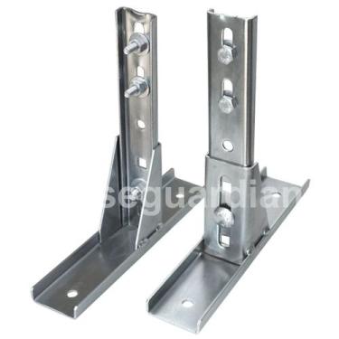 Imagem de Kit 2x Suporte Fixação De Trilho Motor Portão Eletrônico Basculante - 