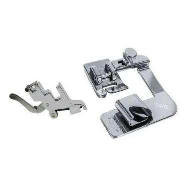 Imagem de Calcador Fazer Bainha Barra 10mm com haste Patchwork Máquina Doméstica