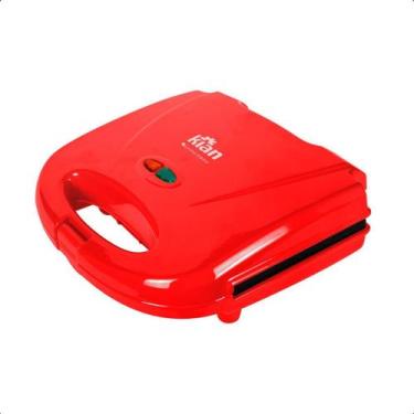 Imagem de Sanduicheira Grill Elétrica Kian 750W - Vermelho - 220V