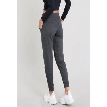 Imagem de Calça Jogger Diluxo Feminina Moletom Chumbo GG, Feminino, Chumbo, GG