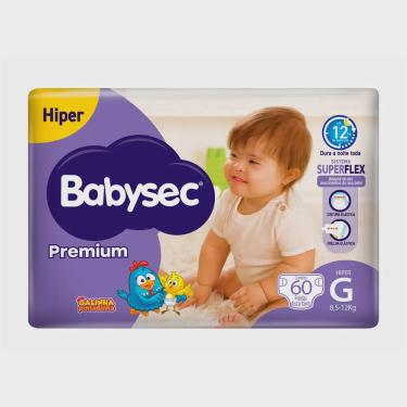 Imagem de Fralda Babysec Hiper Premium G 60 Unidades