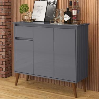 Imagem de Aparador 1 Gaveta 3 Portas Londres Cinza