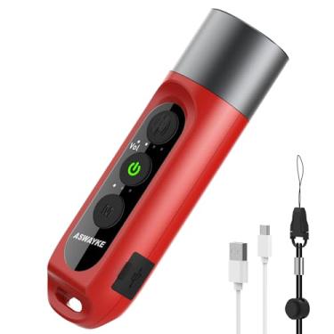 Imagem de ASWAYKE Apito eletrônico mais alto IPX5 som máximo bateria 125db 1000mAh vermelho para treinadores professores, apito esportivo