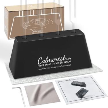 Imagem de Calmcrest Suporte e ativador de diapasão – Base multifuncional para meditação, cura energética, ressonância limpa, inclui tapete e acessórios
