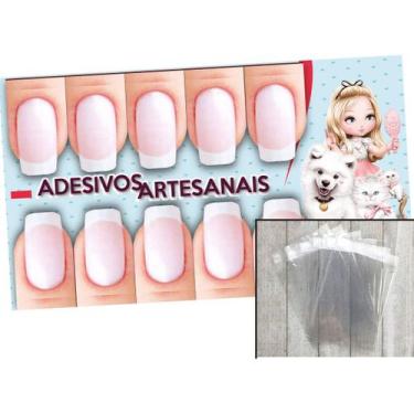 Imagem de 500 Cartão Para Adesivo Unhas Decoradas 500 Saquinho - Sonar