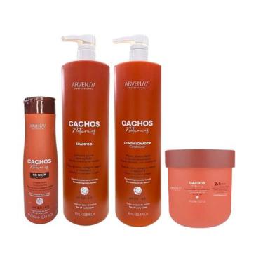 Imagem de Kit Arvensis Cachos Naturais - Shampoo 1L + Condicionador 1L + Máscara