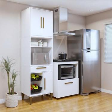 Imagem de Conjunto 2 Peças Paneleiro com Fruteira e Balcão 4 Bocas João Pessoa -