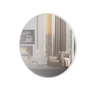 Imagem de Espelho Redondo Lunes Grande cor Off White Brilho 60 cm (DIAM) - 56533